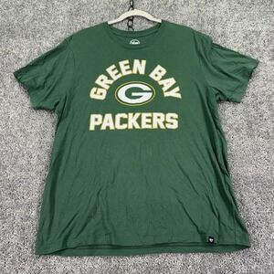 Green Bay Packers Shirt Mens XL Green NFL Football '47 Logo Graphic Tee Top